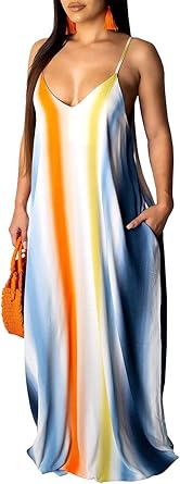 2023 Women's Casual Summer Floral Long Maxi Dresses for Plus Size