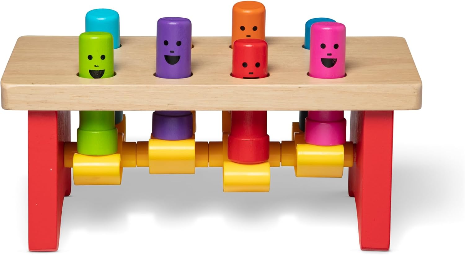 Melissa & Doug Wooden Pounding Bench - Fun Learning Tool