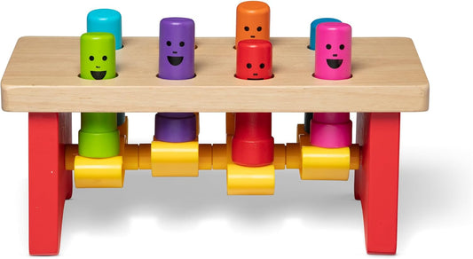 Melissa & Doug Wooden Pounding Bench - Fun Learning Tool
