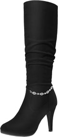 DREAM PAIRS Women's Knee High Platform Heel Boots - Comfortable
