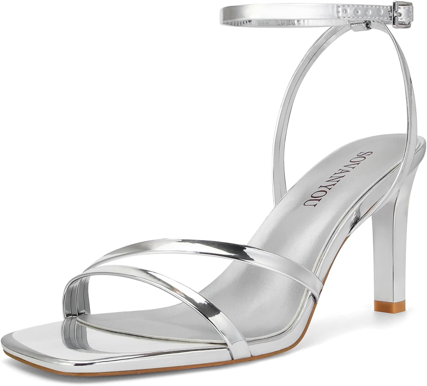 SOVANYOU Heeled Sandals for Women - Stylish Strappy High Heels