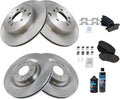 TRQ Front and Rear Brake Pad & Rotor Kit for 2007-2015 Mazda CX-9