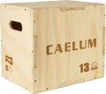 CAELUM 3-in-1 Wood Plyo Box - Stable Non-Slip Jump Box