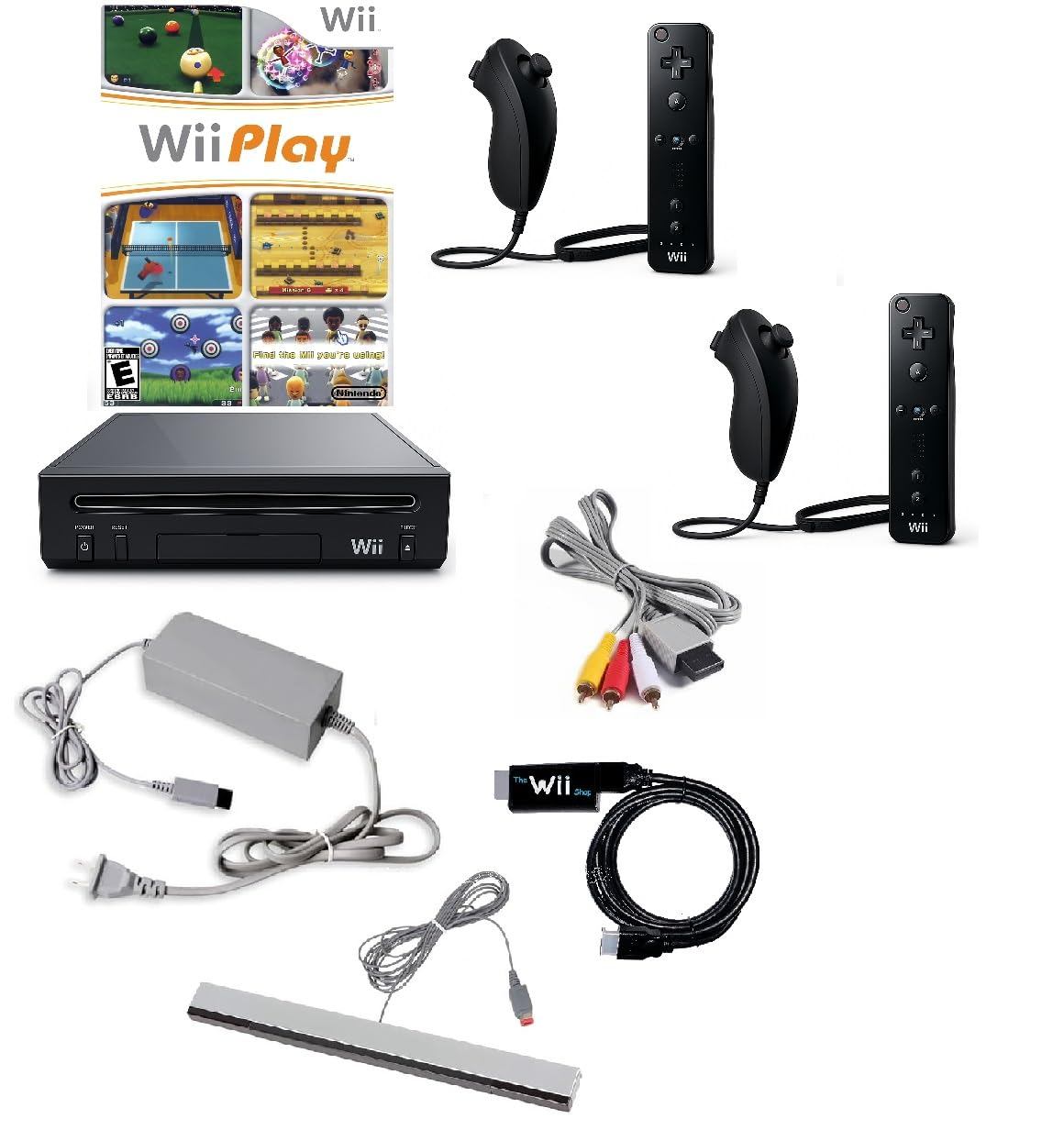 Wii Console Bundle with Wii Play Game - Smart TV Ready and Fun