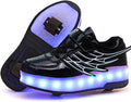 Kids Roller Shoes with Wheels and LED Lights - Sport Sneaker for Boys