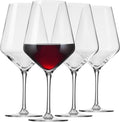 Krosno Crystal Red Wine Glasses Set of 4 - Elegant 22 Oz Stemware
