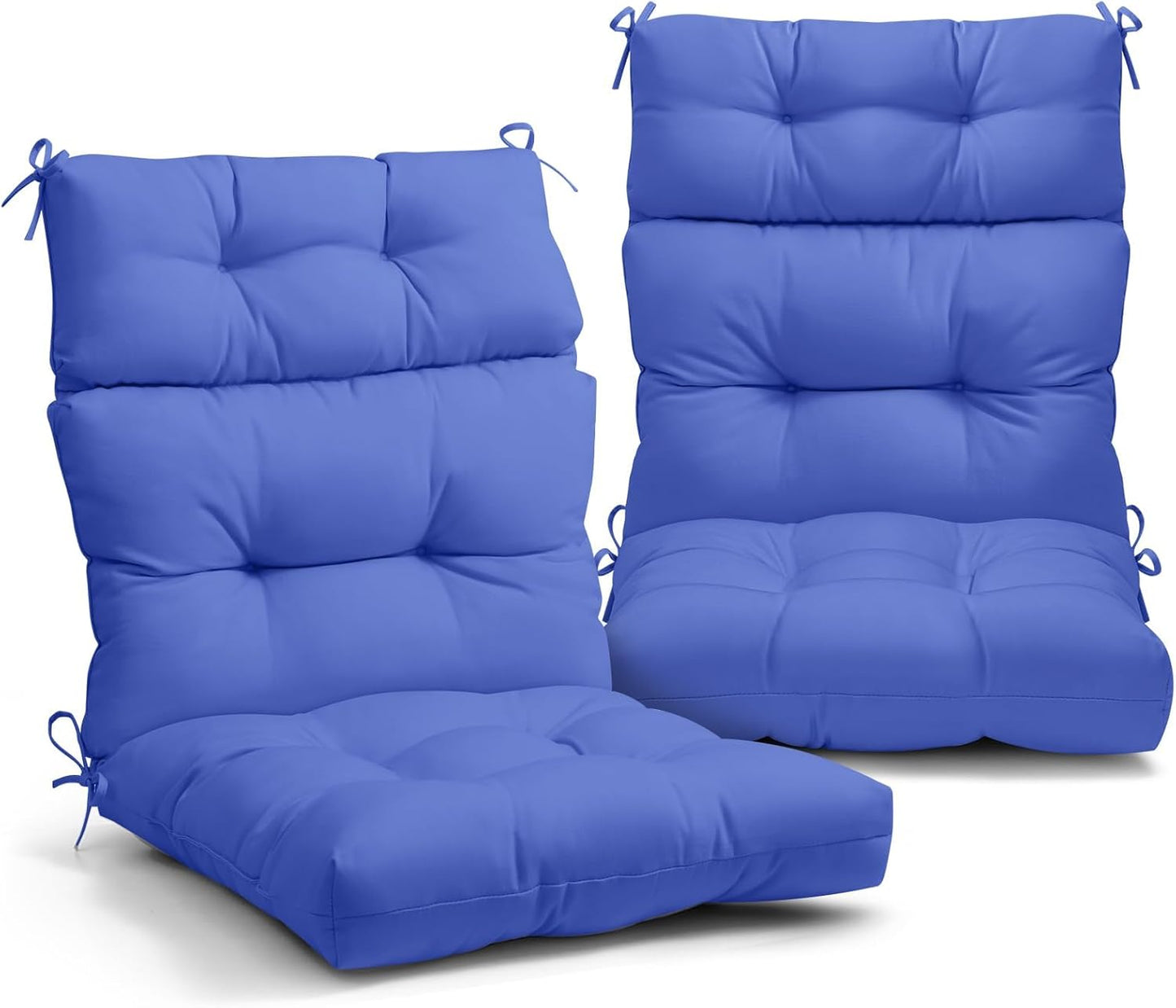 EAGLE PEAK Tufted Outdoor/Indoor High Back Patio Chair Cushions