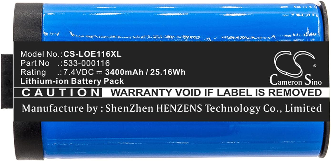 Cameron Sino Battery for Logitech S-00147, UE MegaBoom 3400mAh