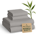 100% Viscose Bamboo King Sheet Set - Cooling King Sheets L.Gray