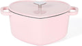 Martha Stewart Heart Shaped 4-Quart Enamel Cast Iron Dutch Oven