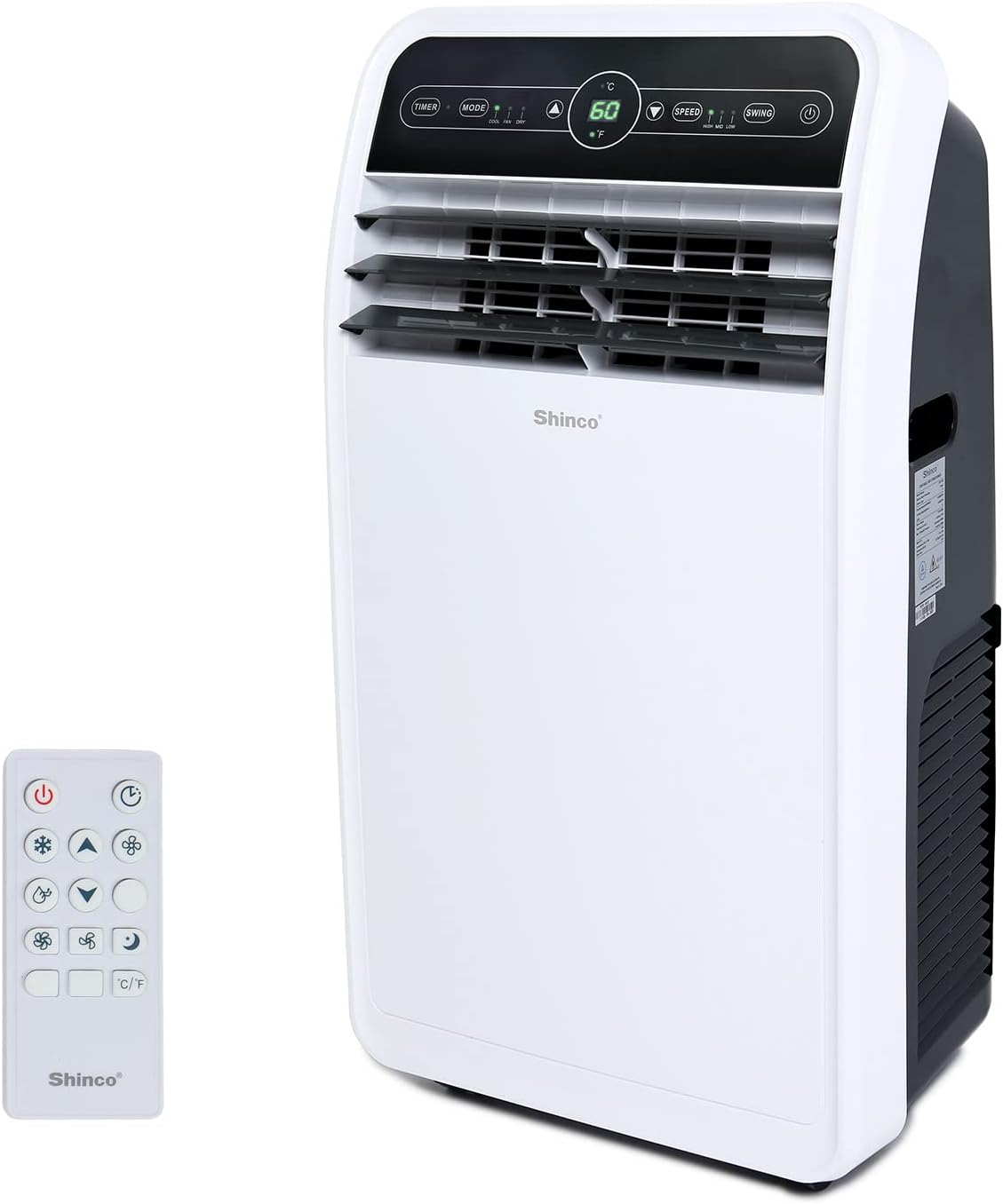 Shinco 12,000 BTU Portable AC: Cool Rooms up to 400 sq.ft!