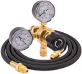 CGA580 Argon CO2 Regulator with 6.6ft Hose - Accurate Gas Control