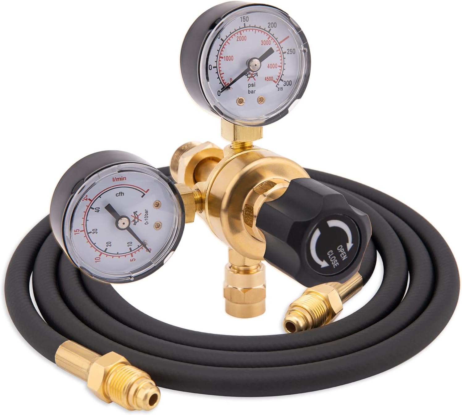 CGA580 Argon CO2 Regulators for Mig Tig Welding with Hose