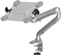 2 in 1 Laptop Tray for Monitor Arm - Height Adjustable Aluminum Mount
