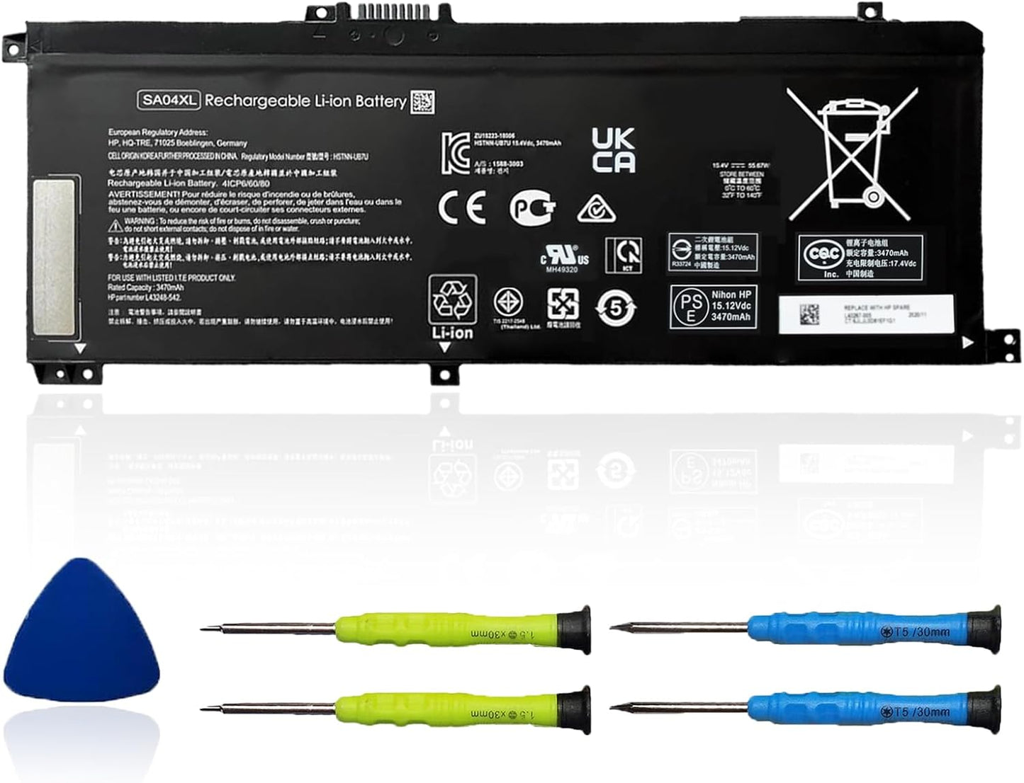 SA04XL Laptop Battery for HP Envy X360 - Reliable Power Source