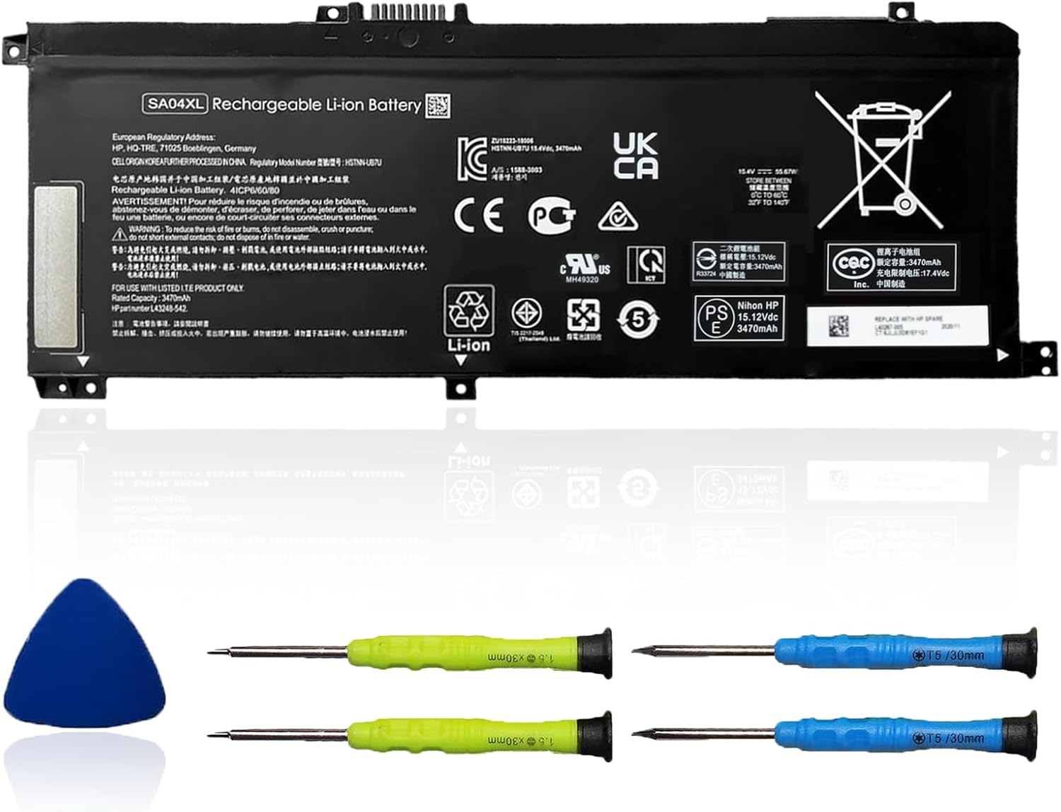 SA04XL Laptop Battery for HP Envy X360 - Reliable Power Source