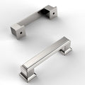 Amerdeco 10 Pack Brushed Satin Nickel Cabinet Pulls 3 in Hole Center
