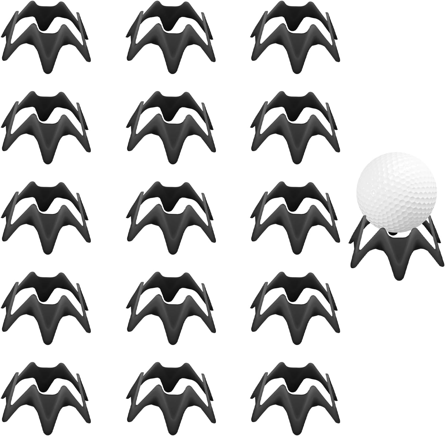 15pcs Indoor Golf Tees for Winter Practice by PEUTIER