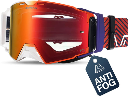 Dirt Bike Goggles Over Glasses Anti-Fog for Ultimate Protection