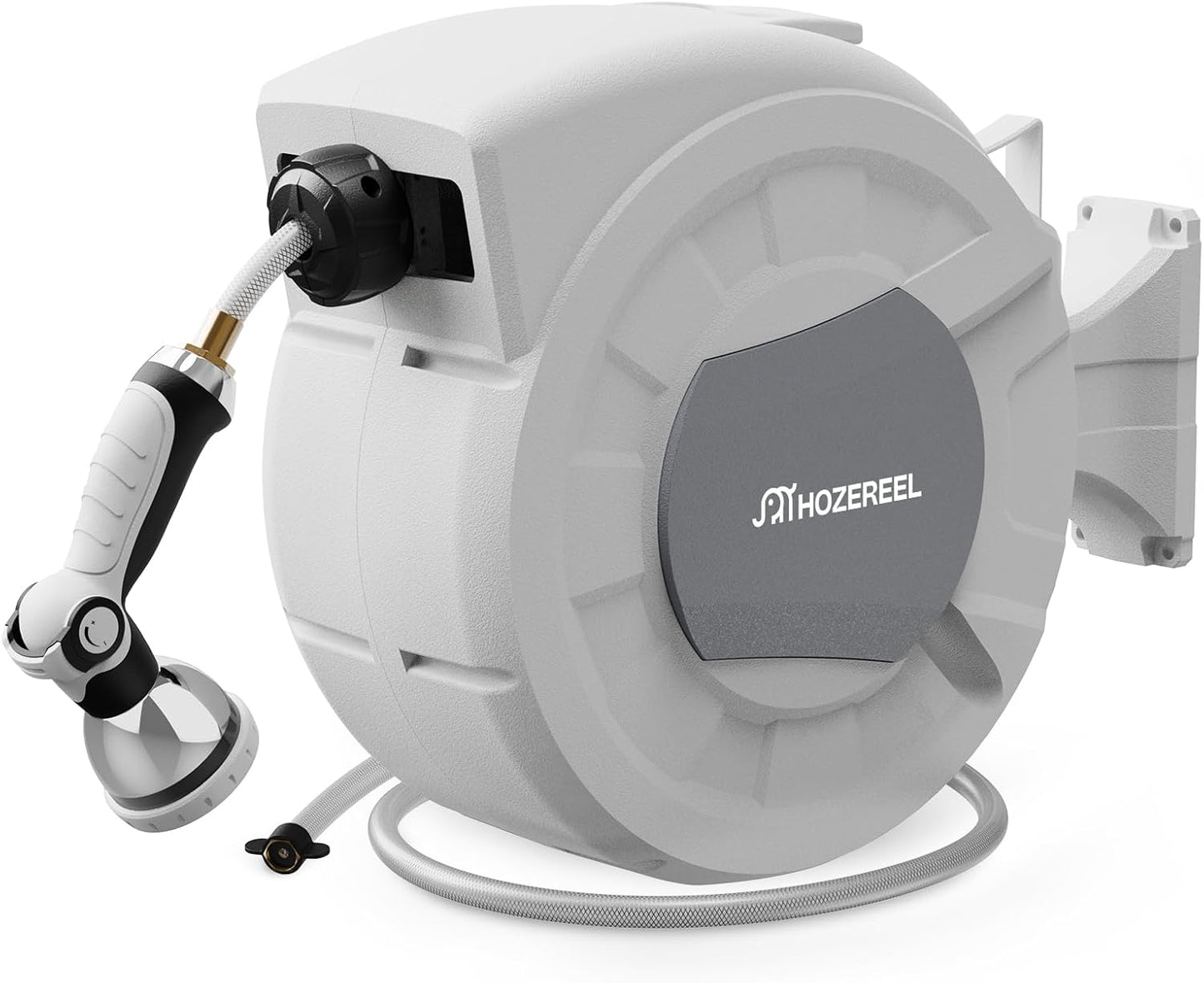 100 FT Retractable Garden Hose Reel for Effortless Watering
