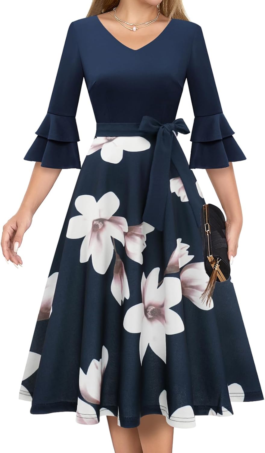 DRESSTELLS Womens Cocktail Dress for Homecoming and Weddings