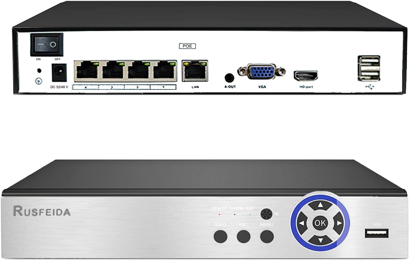4K 4CH Network Video Recorder for Security Camera System