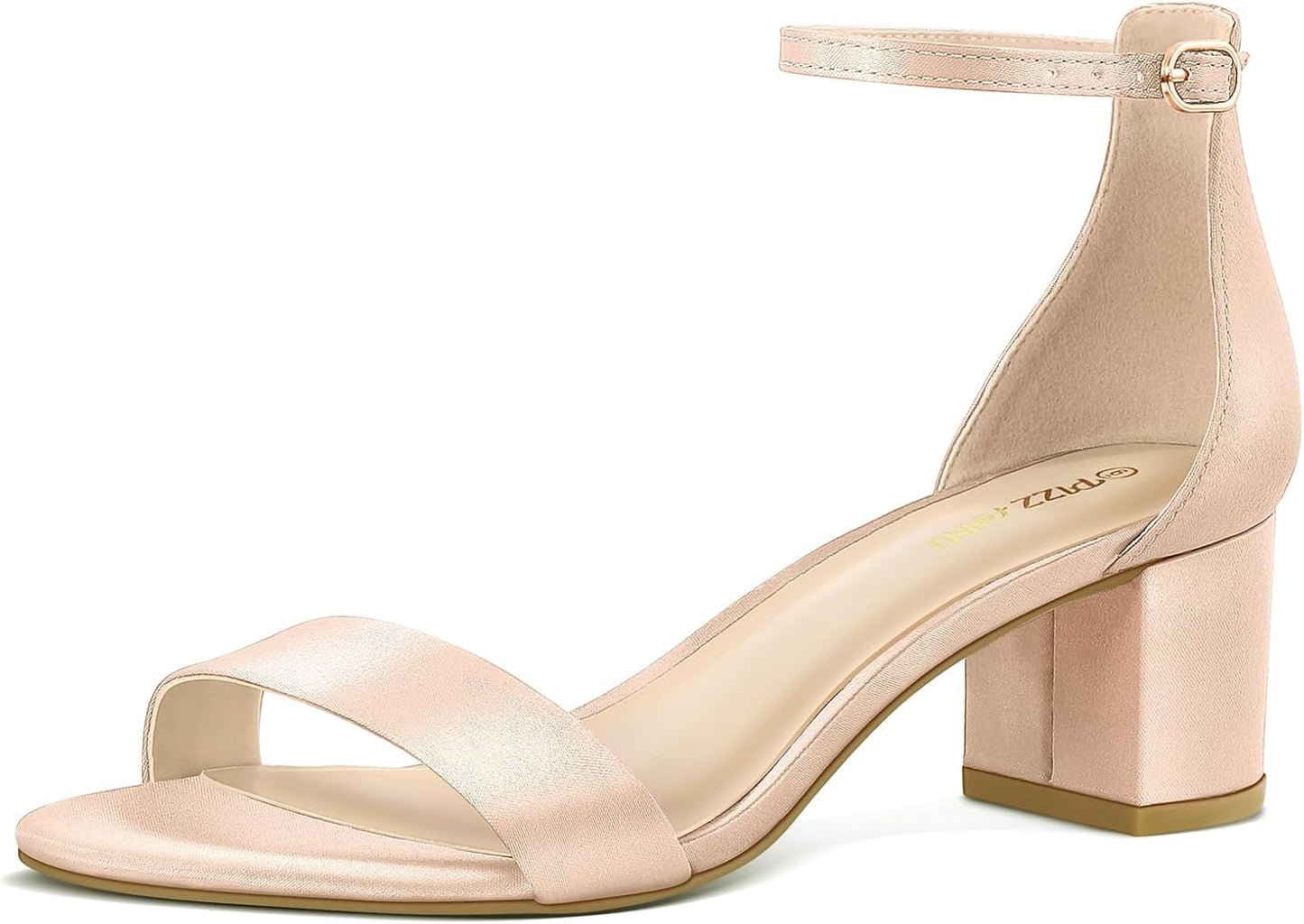 PIZZ ANNU Women's Comfortable Open Toe Chunky Heels Sandals