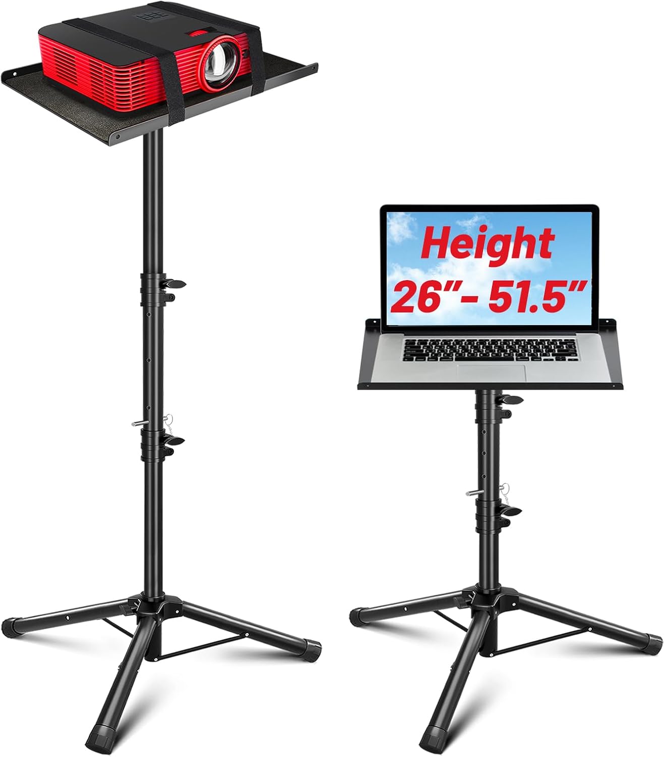 Adjustable Projector Stand: Portable DJ Rack for Outdoor Movies