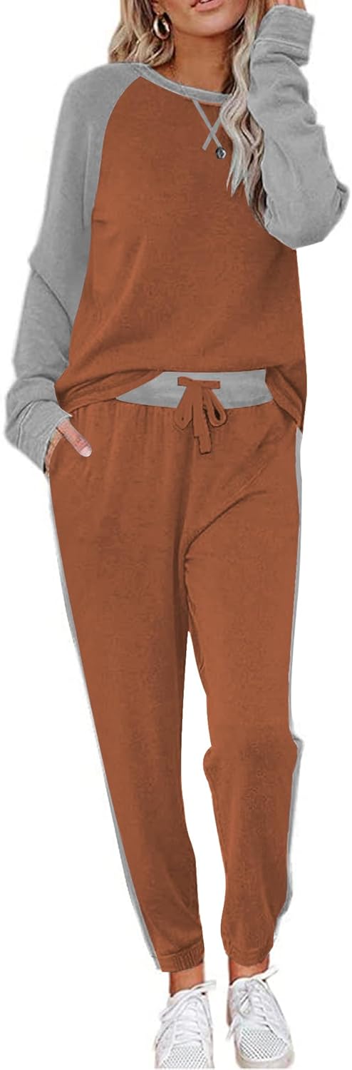 Ekouaer Women's Pajama Set Long Sleeve PJs for Comfort