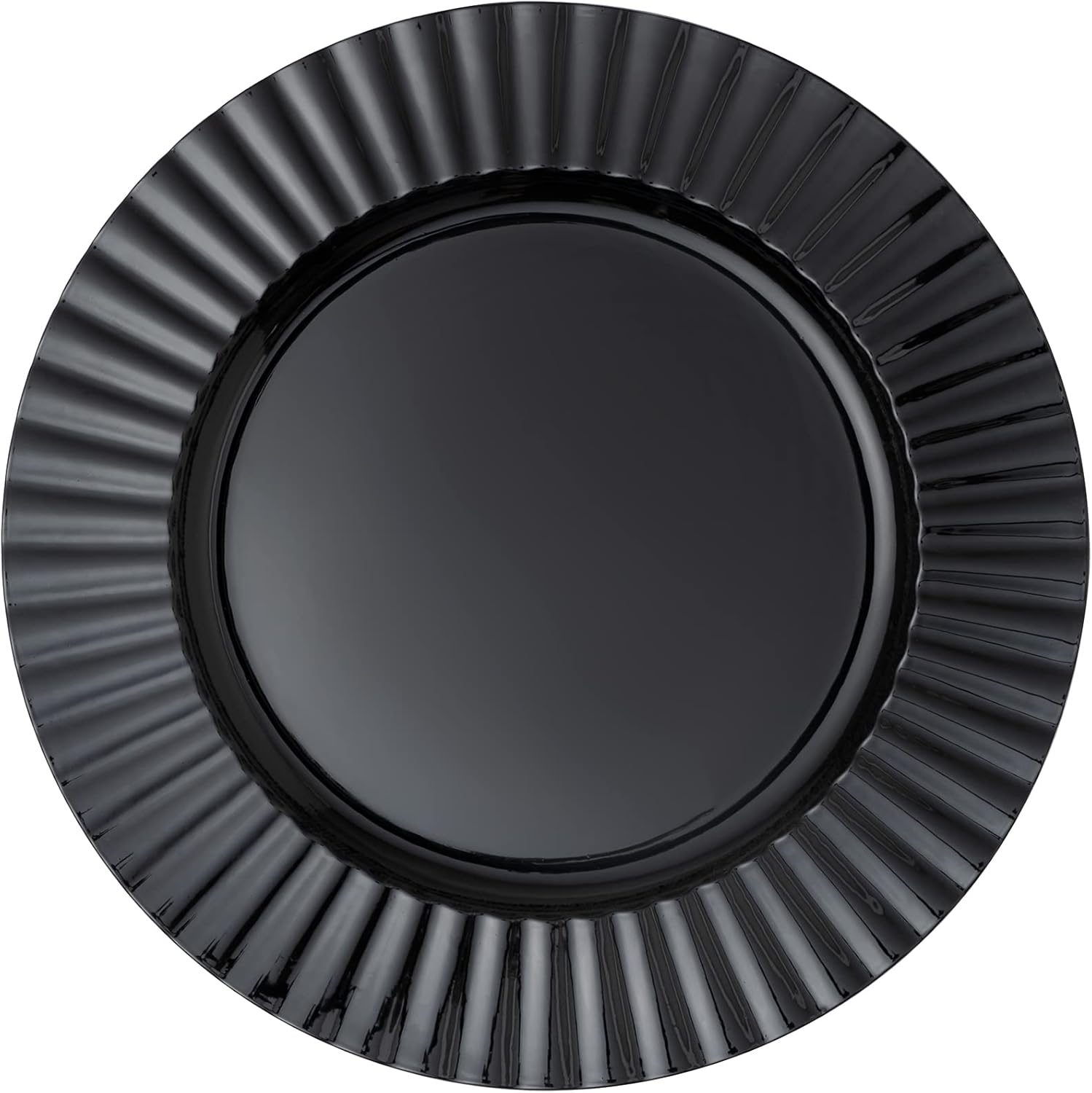 Simply Elegant Fluted Edge Charger Plates for Events and Parties