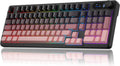 BlueFinger Wireless Gaming Keyboard RGB Backlit - Tri-Mode Quiet