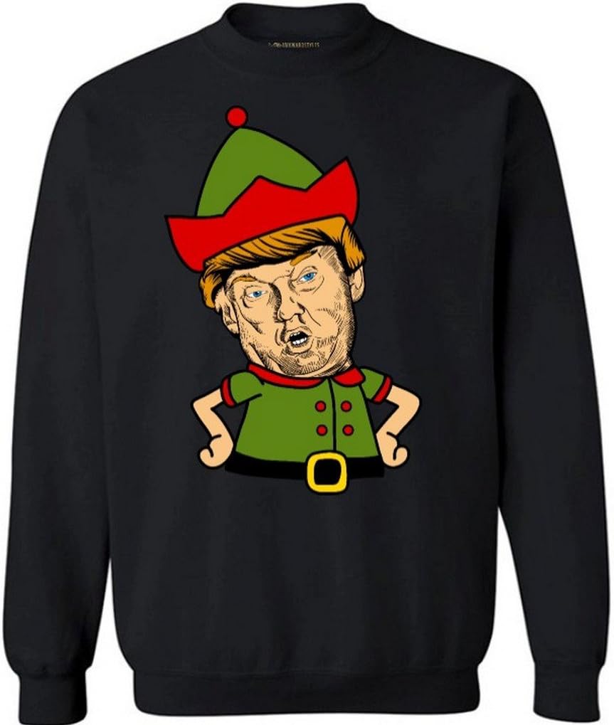 Donald Trump Ugly Christmas Sweater - Funny 4XL Black