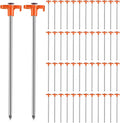 50 Pack Heavy Duty 10 Tent Stakes - Secure Your Shelter with Ease!