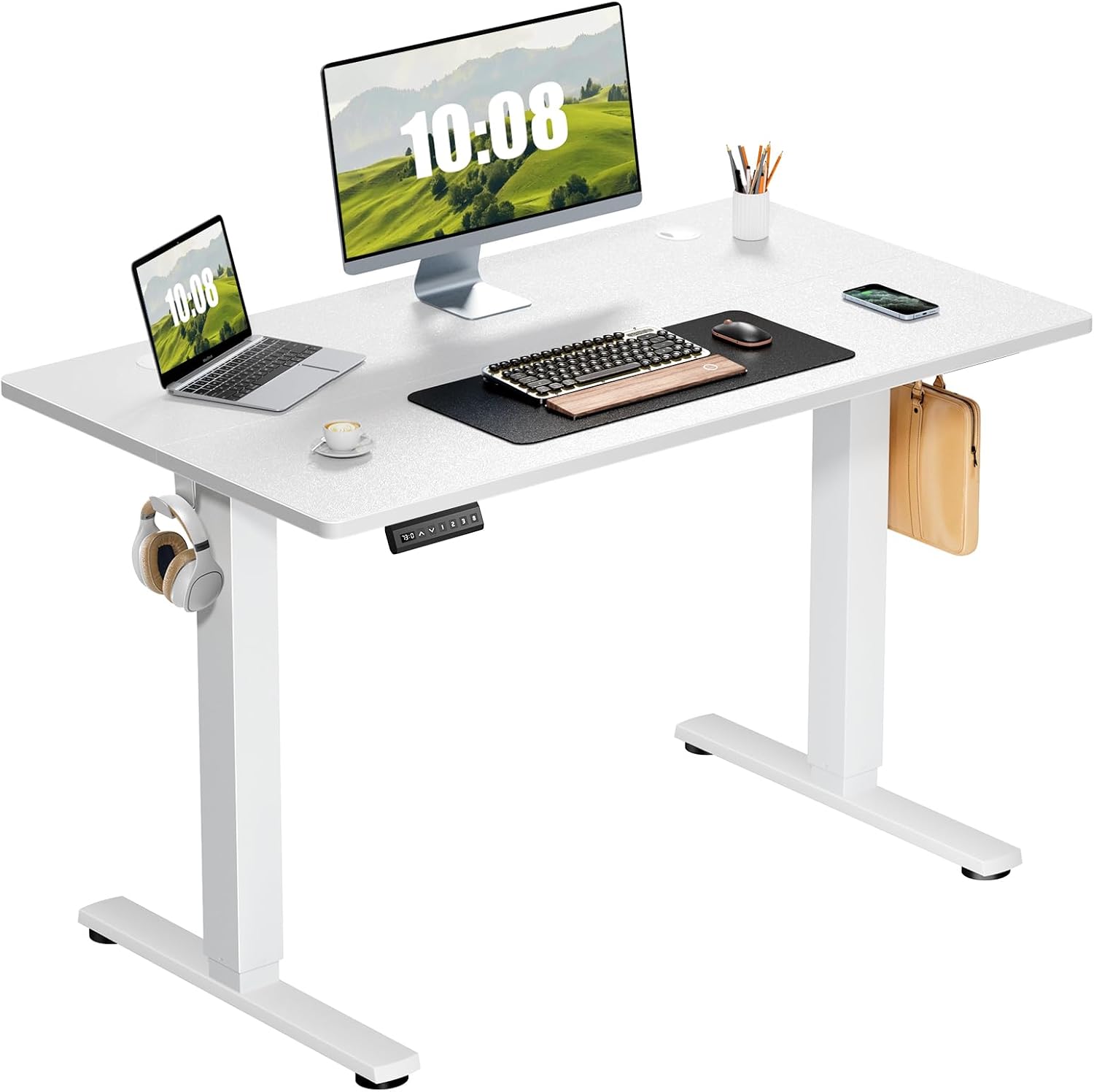 Electric Adjustable Height Standing Desk for Home Office Use