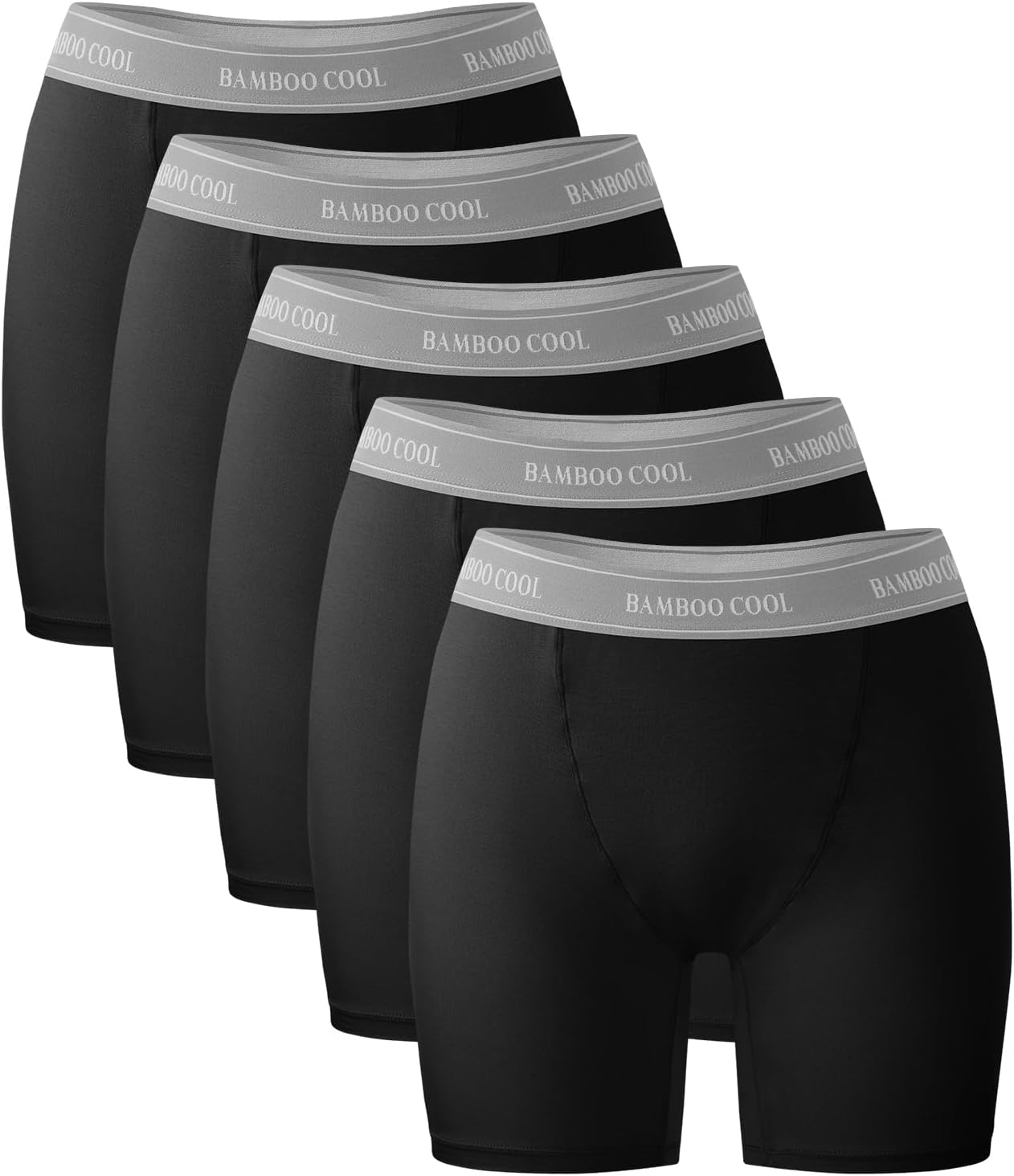 Bamboo Cool Womens Boxer Briefs Soft Stretch Underwear 5-Pack