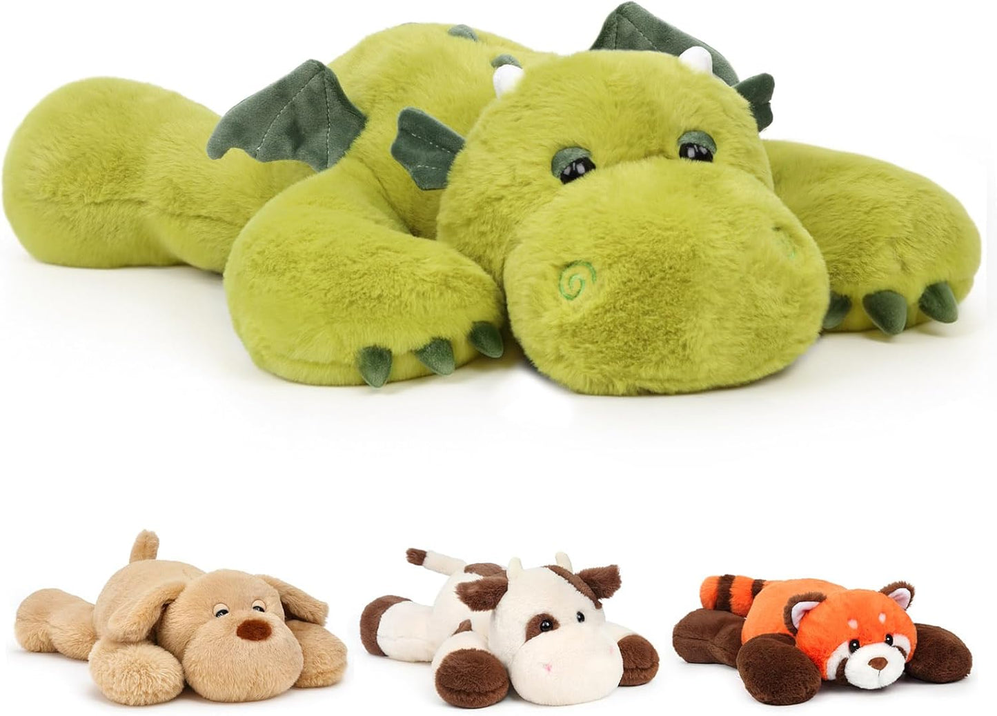 Weighted Plush Dragon Toy for Stress Relief and Comfort