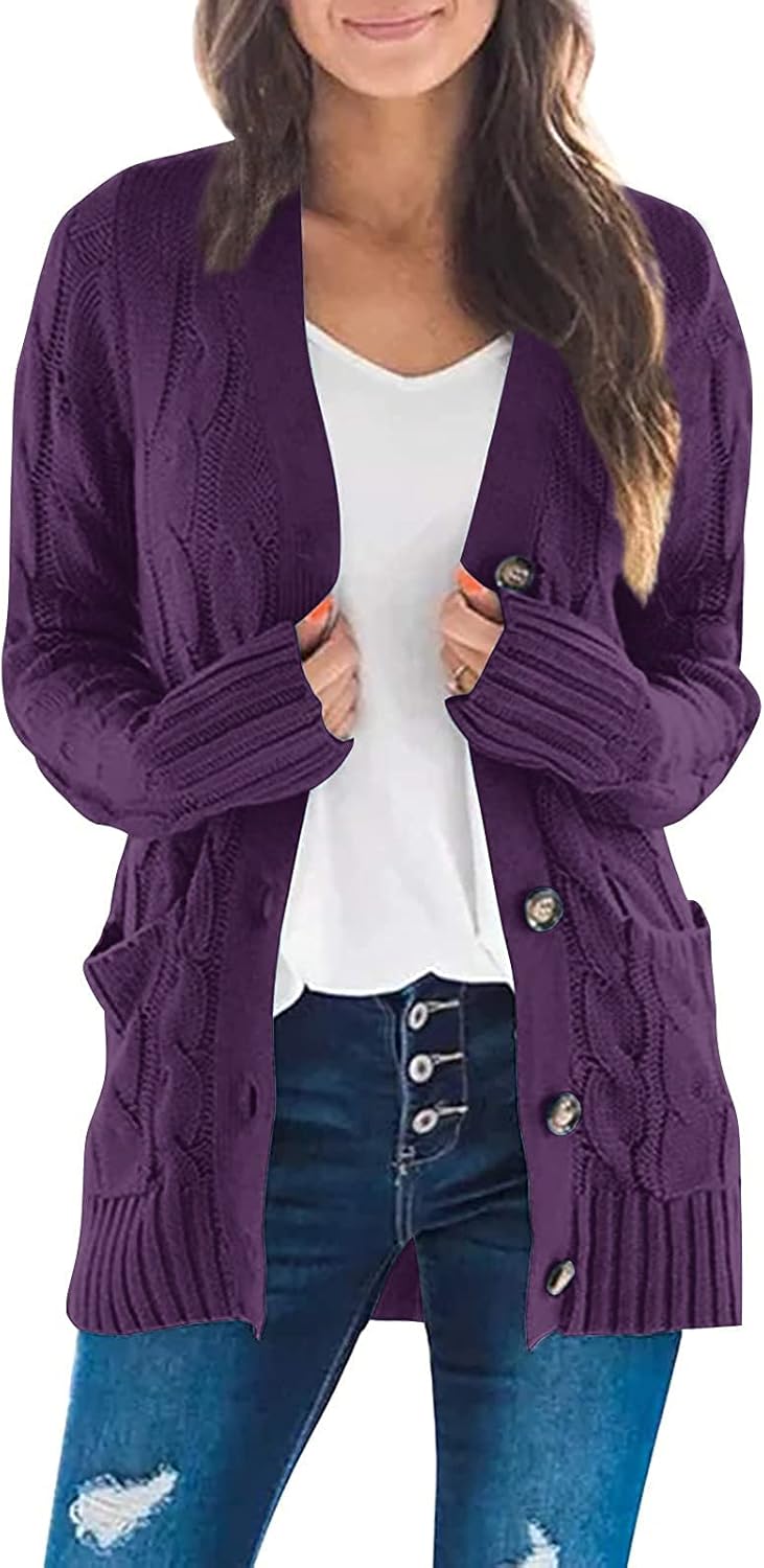 ZESICA Women's Cardigan Sweaters for Trendy Fall Fashion
