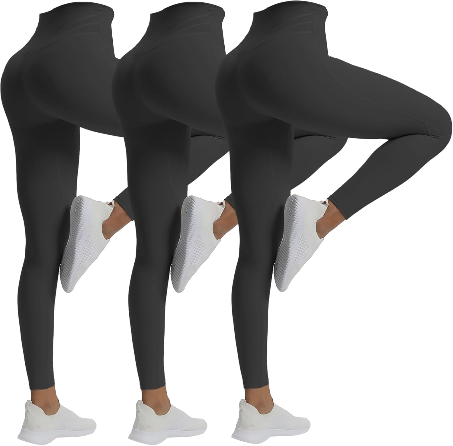 Aoxjox High Waisted Workout Leggings for Women - Trinity Yoga Pants