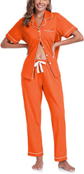 COLORFULLEAF Women's 100% Cotton Pajama Set - Breathable Soft
