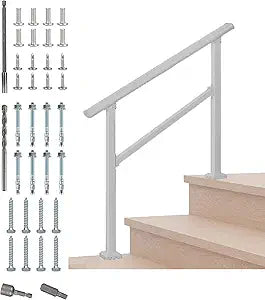 Handrails for Outdoor Steps - 3 Step Transitional Handrail