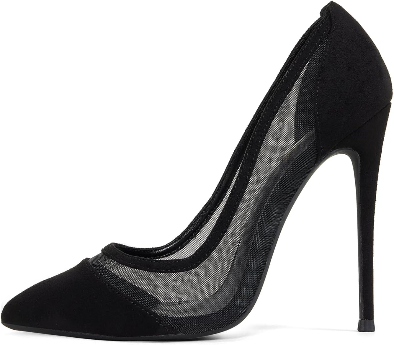 GENSHUO Women's 4.7 Inch Pumps Pointy Toe Stiletto Heels