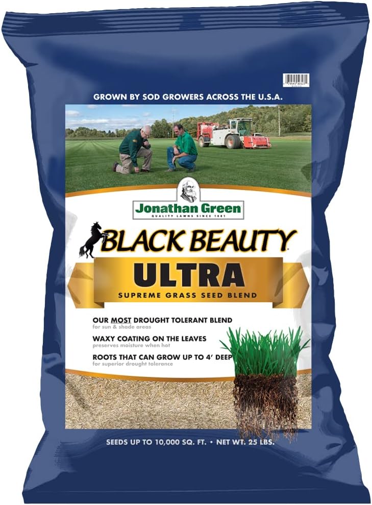 Black Beauty Ultra Grass Seed for Lush Green Lawns - 25 lb
