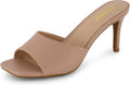 CUSHIONAIRE Evie One Band Dress Sandal - Memory Foam Kitten Heel Slide