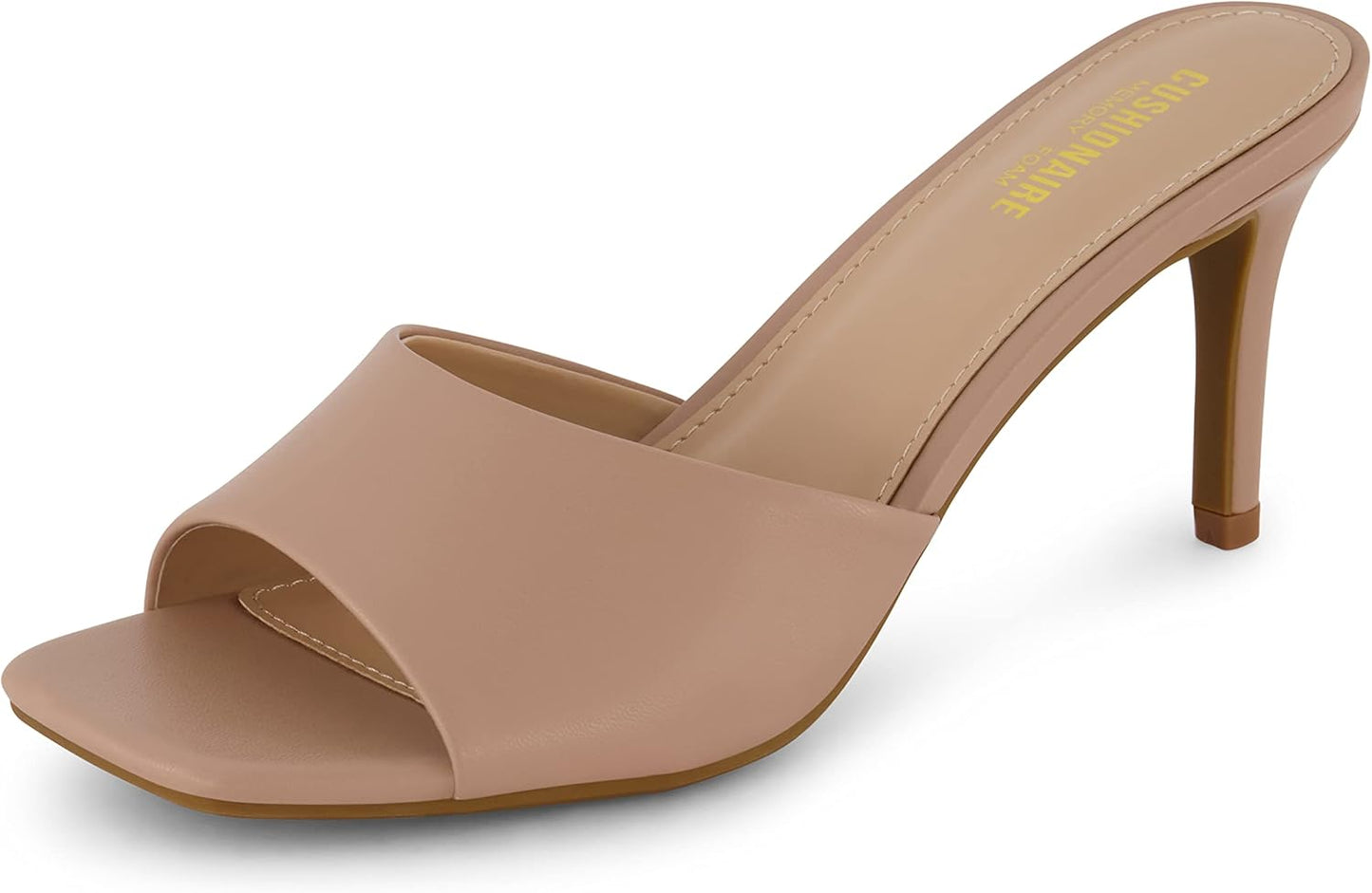 CUSHIONAIRE Women's Evie One Band Dress Sandal with Comfort
