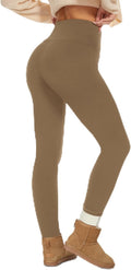 Fleece Lined Leggings Women - Thermal High Waisted Tummy Control made