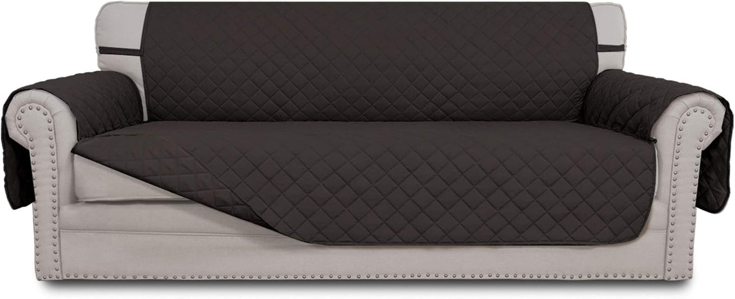Easy-Going Reversible Couch Cover for 3 Cushion Sofa Protection