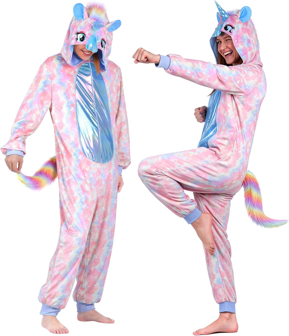 3D Hooded Animal Onesie Costume for Adults - Fun and Cozy Pajamas