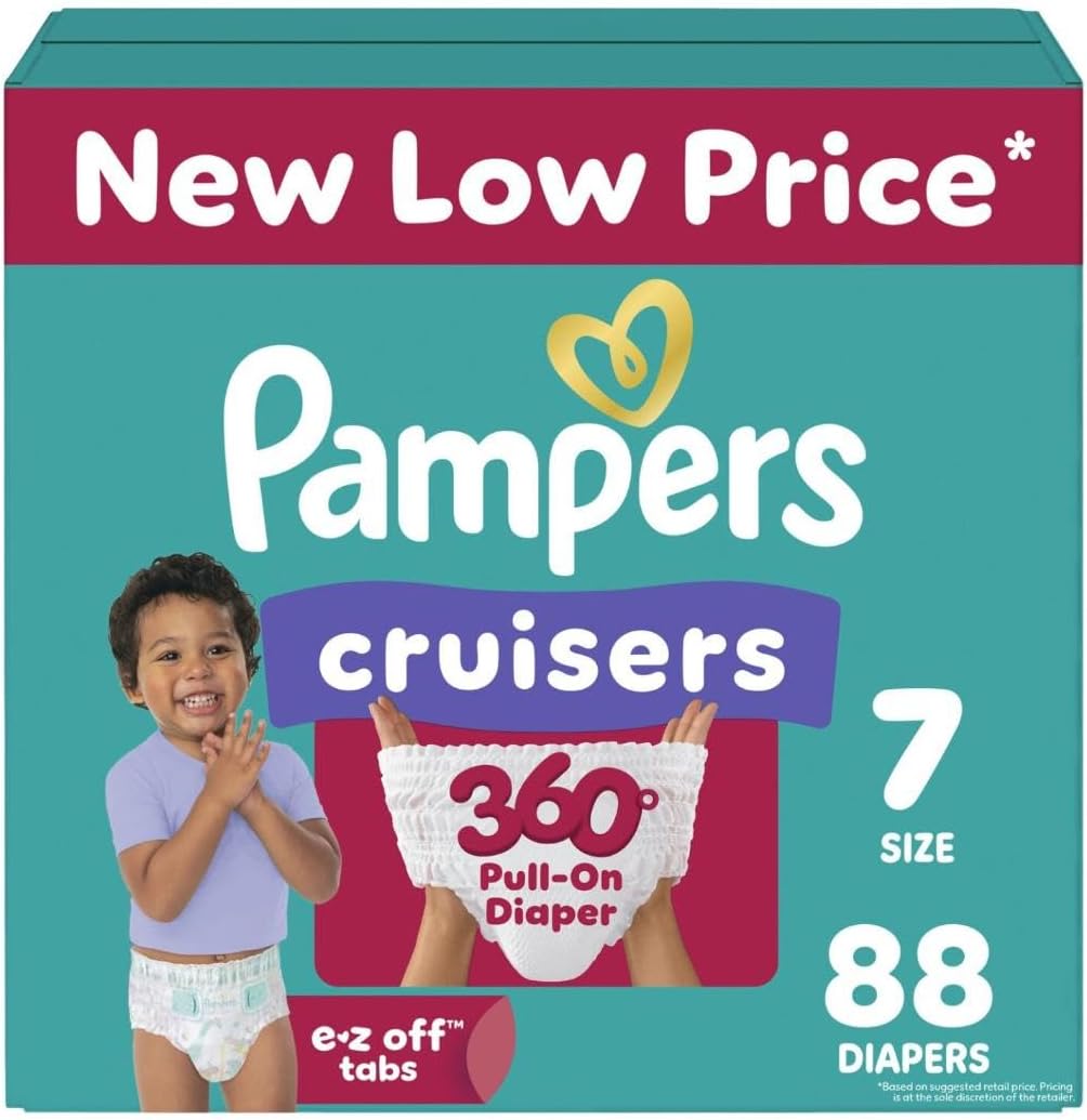 Pampers Cruisers 360 Size 7 Diapers - Ultimate Leakproof Protection