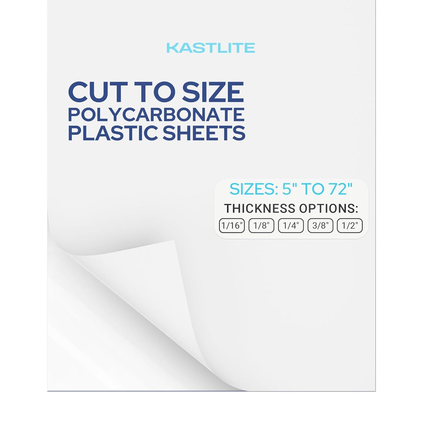 KastLite Clear Polycarbonate Sheet for Crafts and Projects