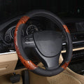 Steering Wheel Cover Anti Slip Crocodile Grain Leather - Snug Grip